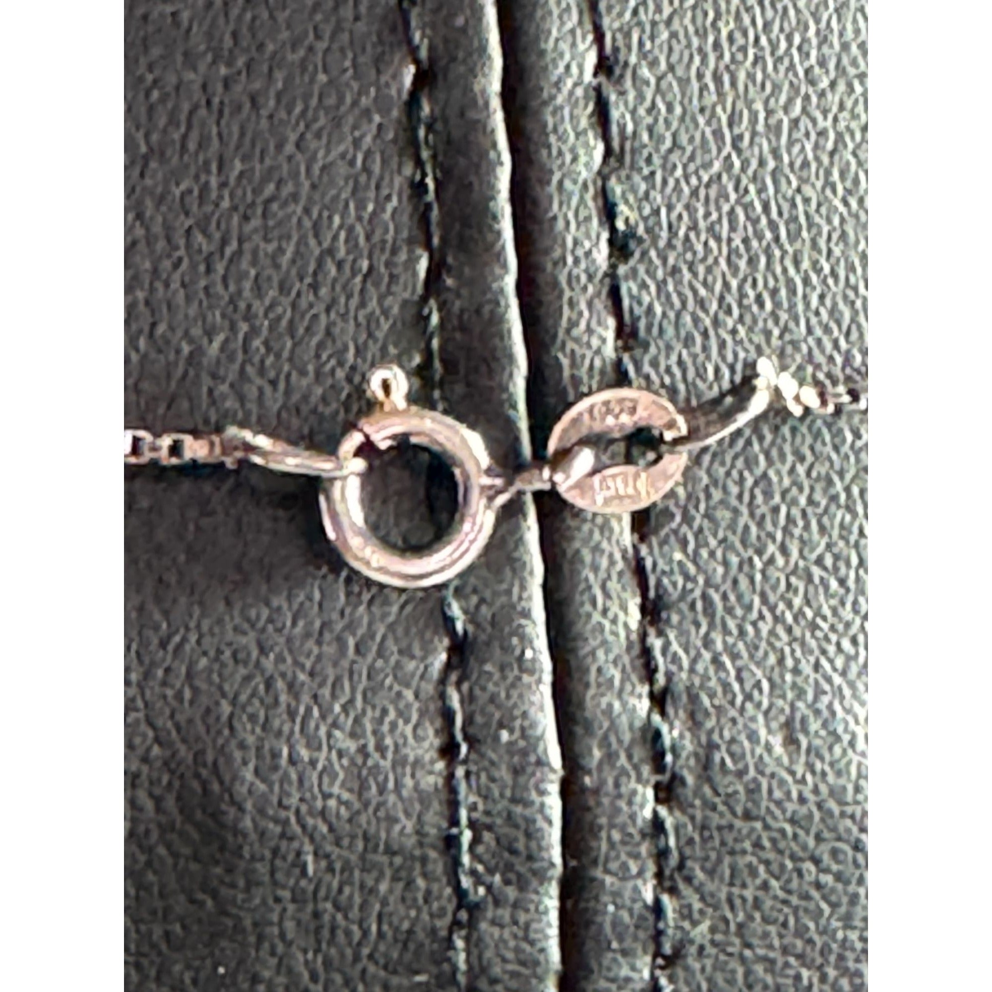 Sterling Silver 925 Italian Box Chain Necklace 23" Lobster Clasp