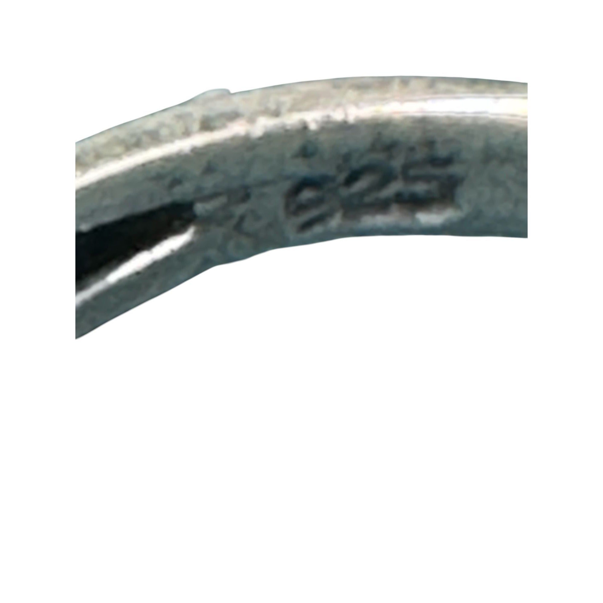 Vintage Sterling Silver Turquoise Ring With Intricate Scrollwork Band Design