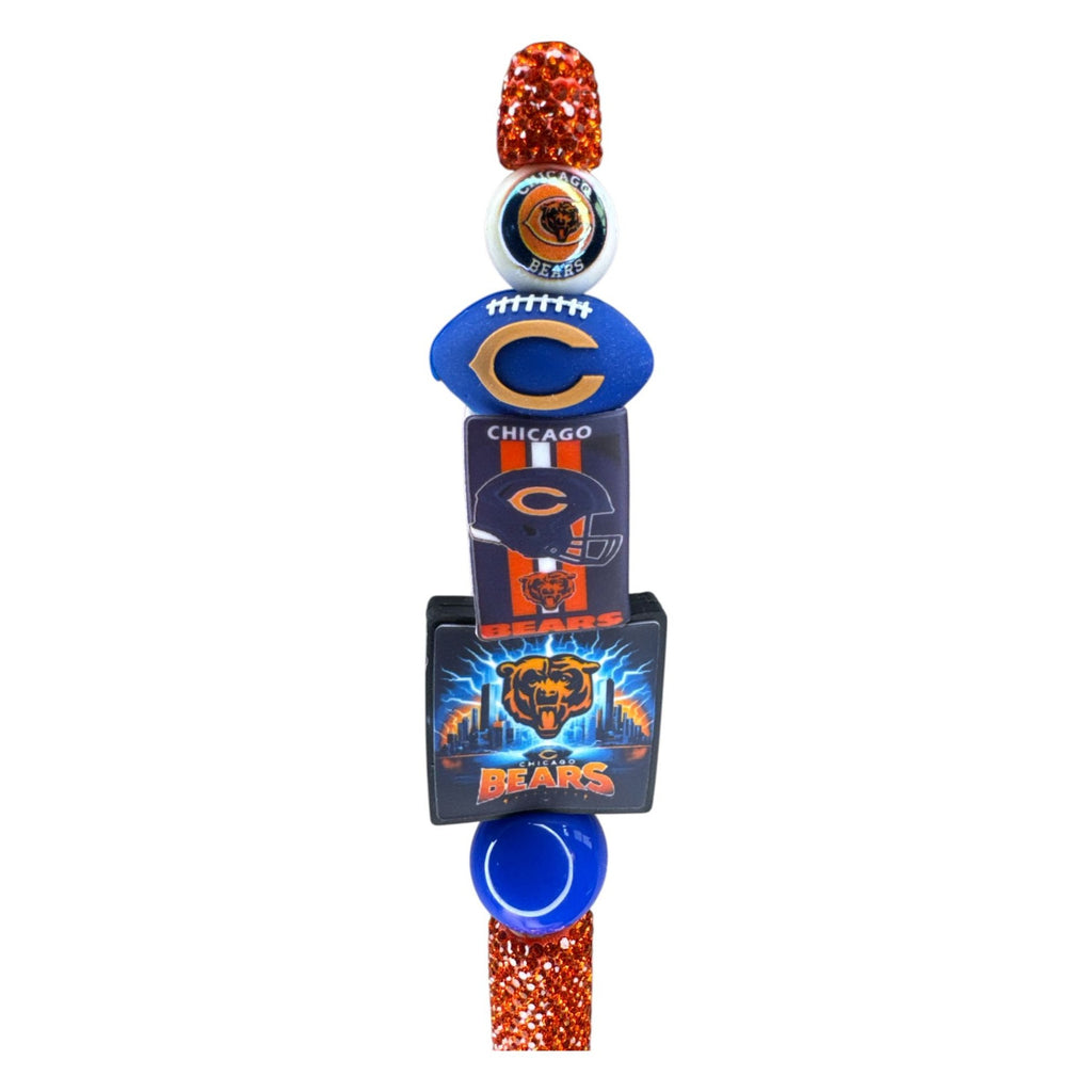 Chicago Bears Glitter Pen With Team Logos & Bright Finish