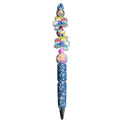 Rugrats-Themed Glitter Pen With 3D Beads & Star Accents - Double-Sided Design - Kids Stationery Gift