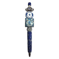 Dallas Cowboys Themed Decorative Pen With Glitter Accents & Team Logos