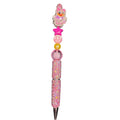 Kawaii Daisy Duck Pen Pink Rhinestone Bling Star Charm Cute Decorative Writing Pen