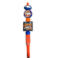 Denver Broncos Themed Glitter Grip Pen With Football Logo & Player Figurines - Fun NFL Writing Accessory
