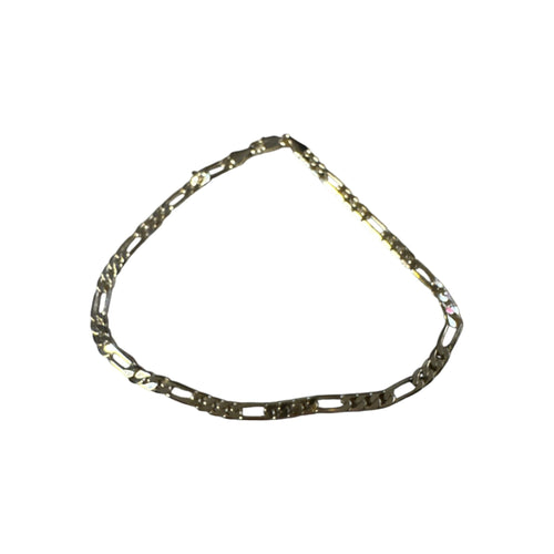 14K Gold Figaro Chain Anklet 9 Inches Elegant & Durable Design For Women