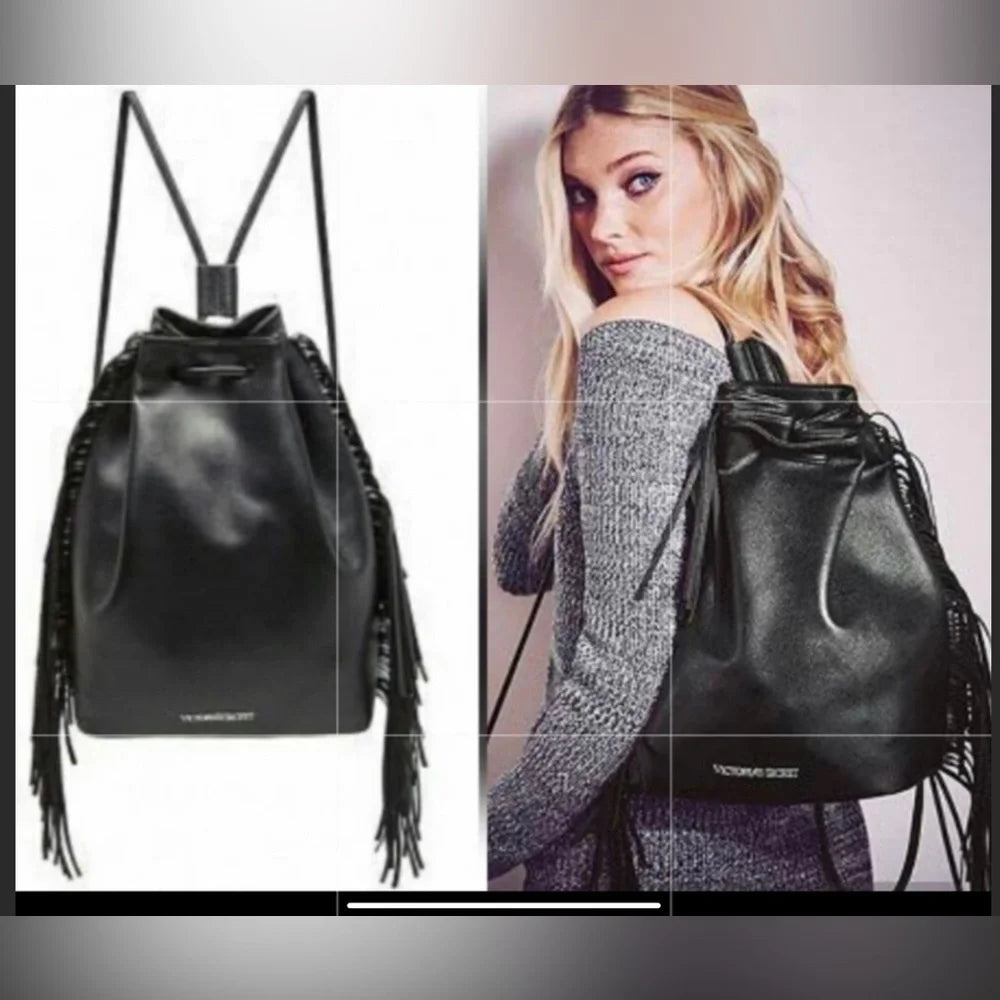 Express Genuine Black Leather Satchel Hand Bag Purse