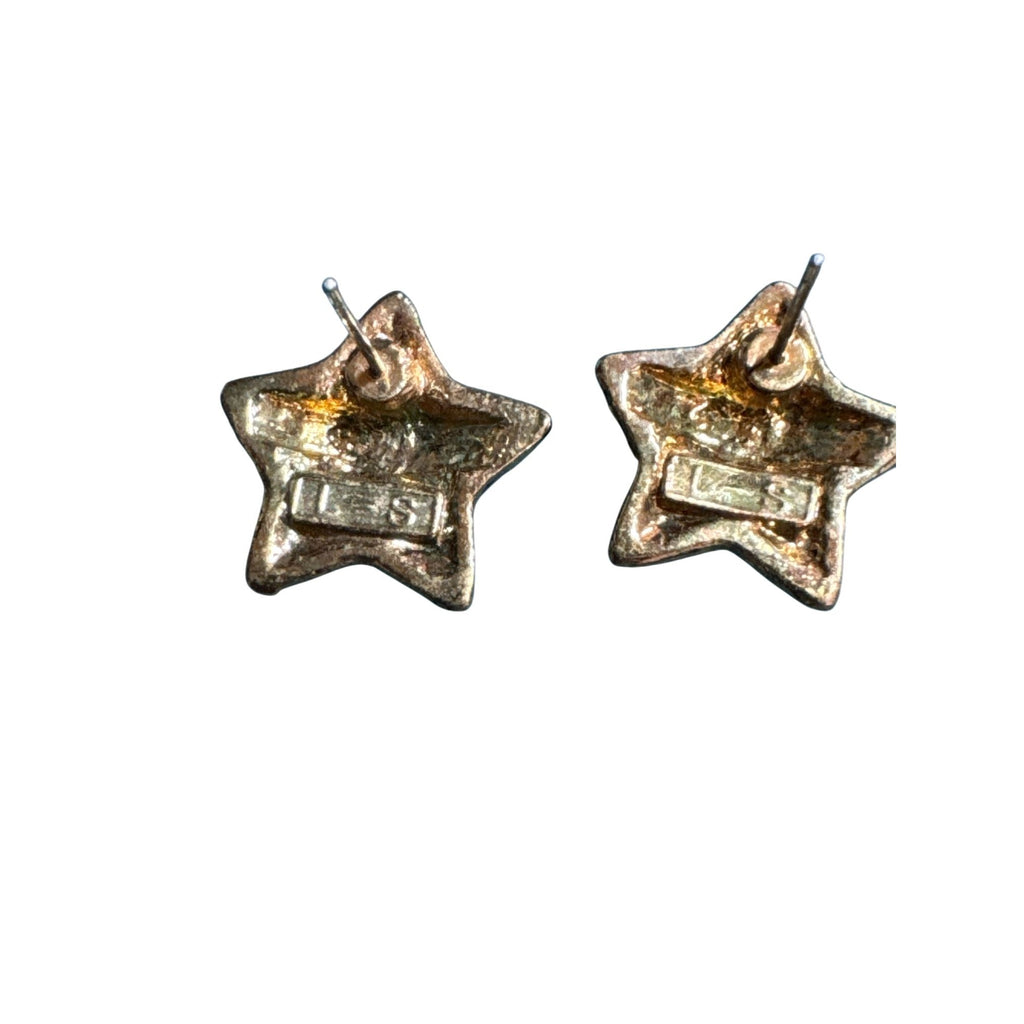 Patriotic Star Shaped Earrings With American Flag Design & Rhinestones  Red White & Blue Jewelry For Women  Lightweight Statement Accessories