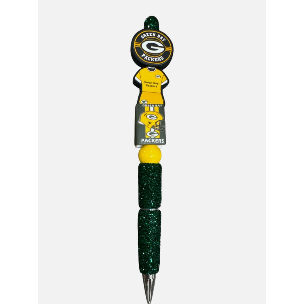 Green Bay Packers Glitter Pen with Team Logo