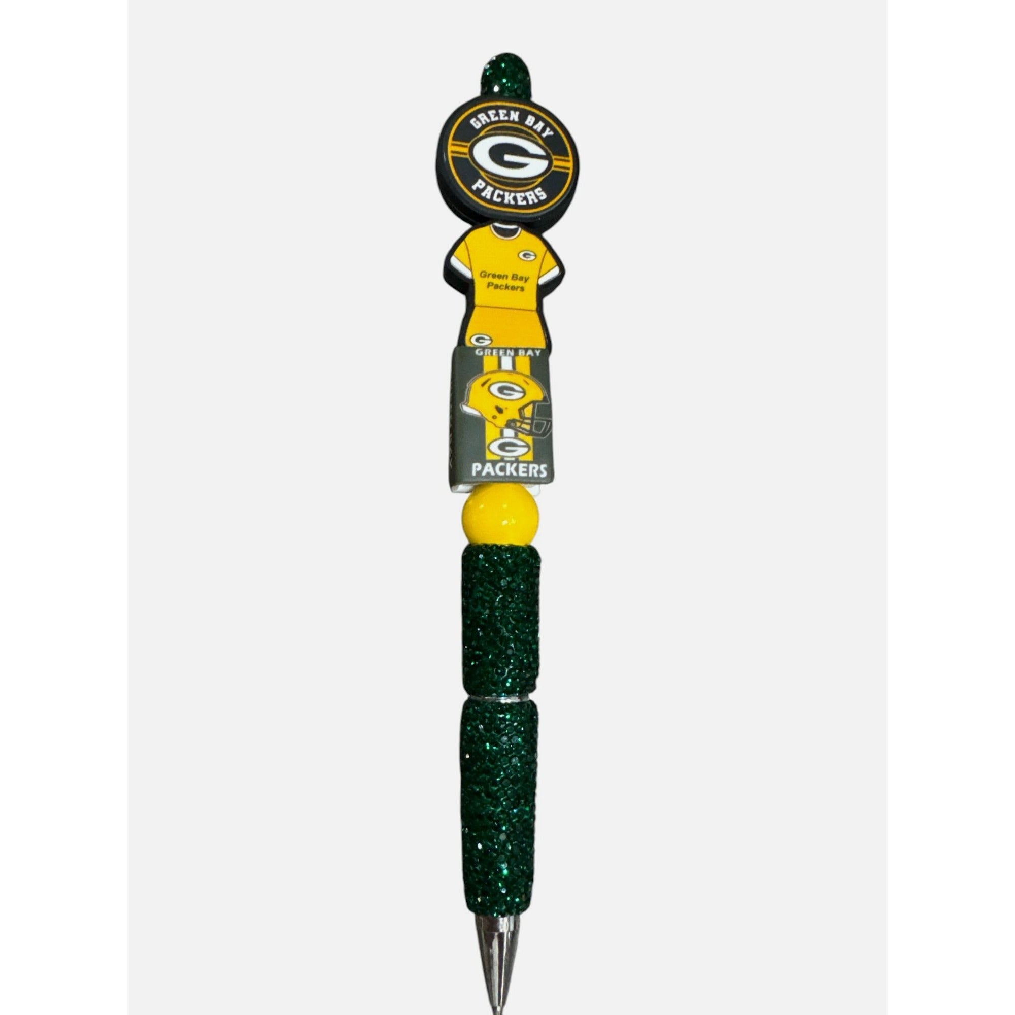 Green Bay Packers Glitter Pen with Team Logo