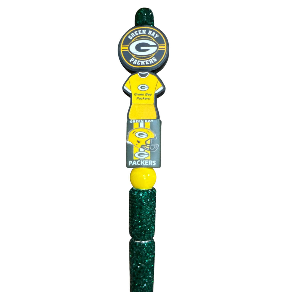 Green Bay Packers Glitter Pen with Team Logo