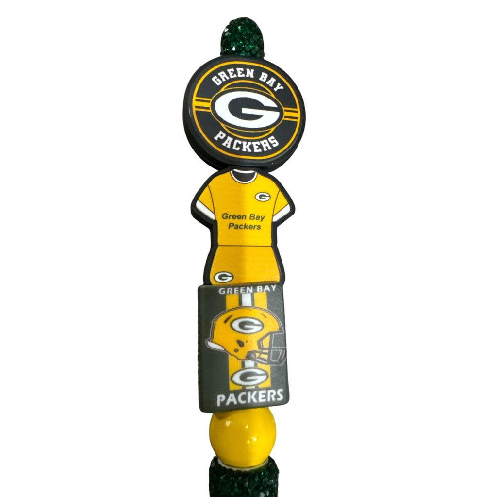 Green Bay Packers Glitter Pen with Team Logo