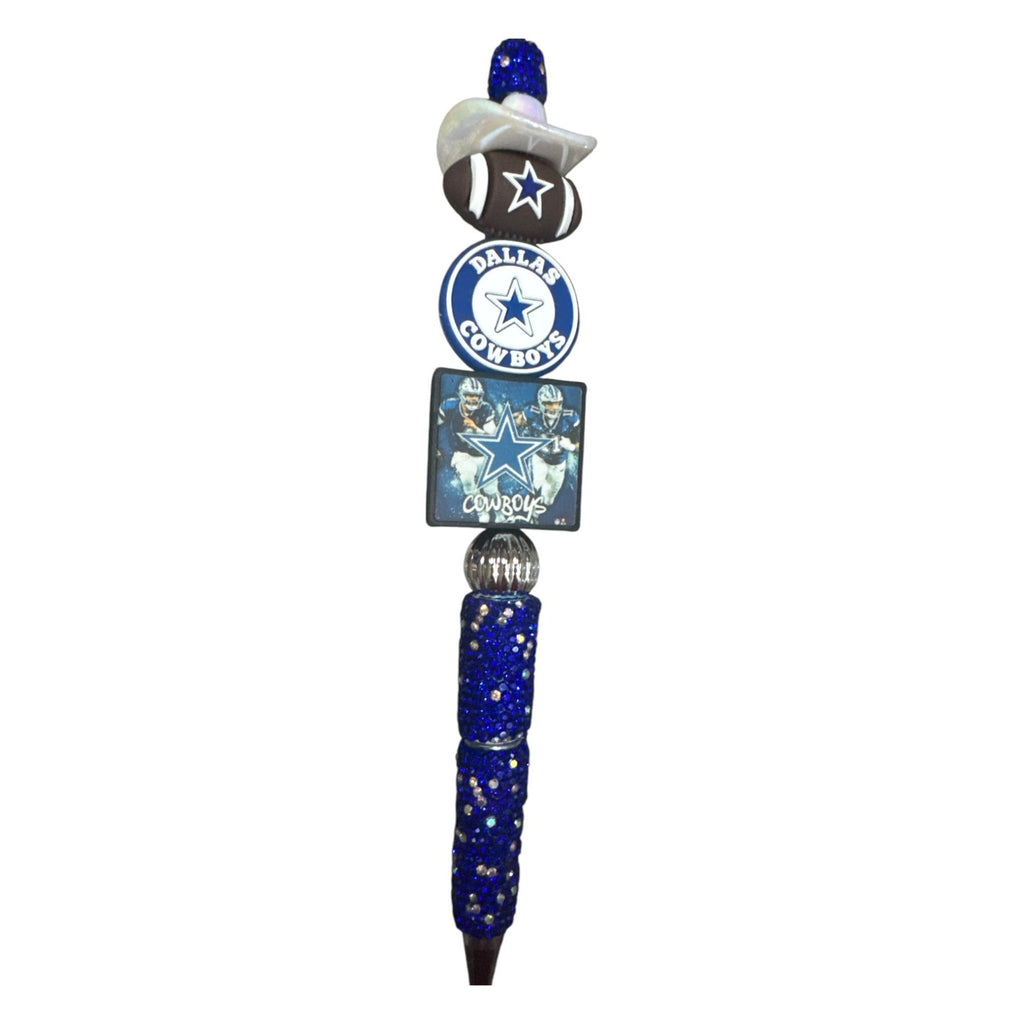 Dallas Cowboys Glitter Pen With Football & Logo Accents For Fans & Collectors