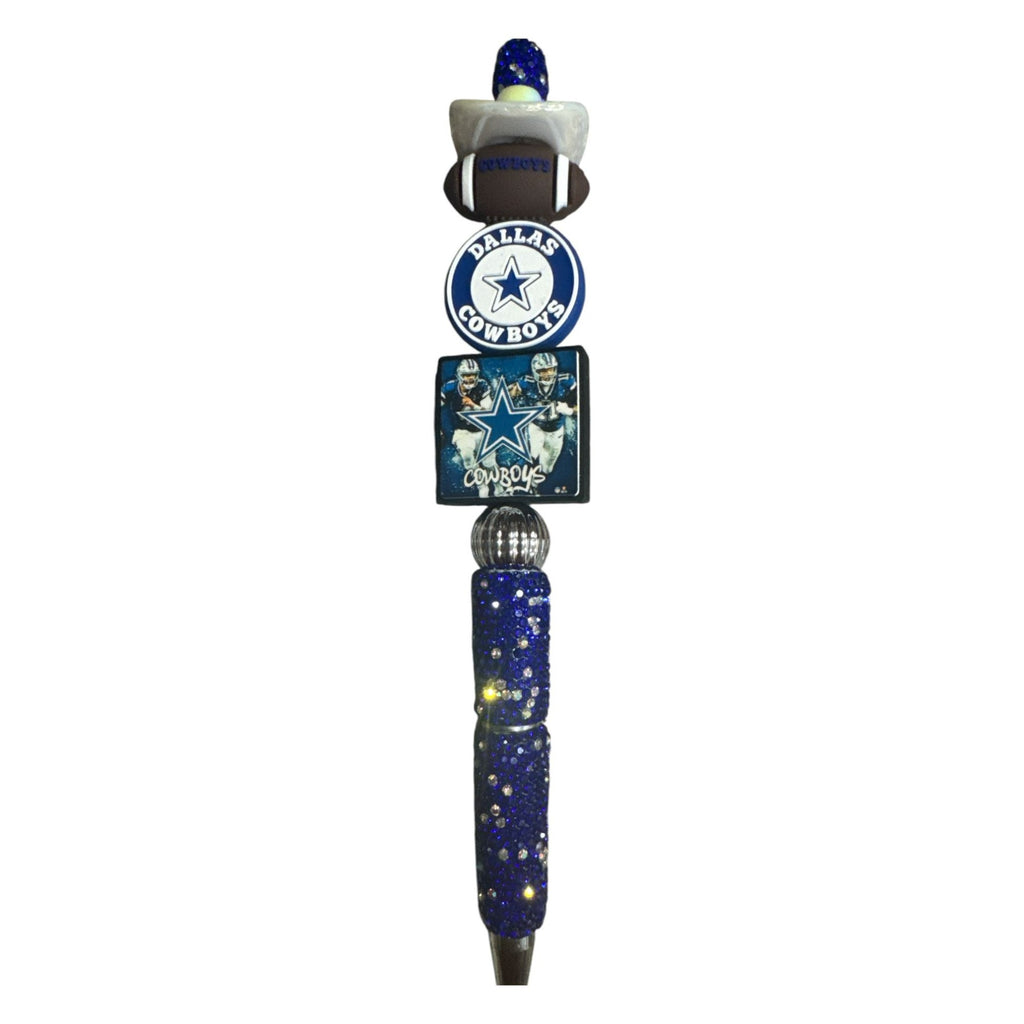Dallas Cowboys Glitter Pen With Football & Logo Accents For Fans & Collectors