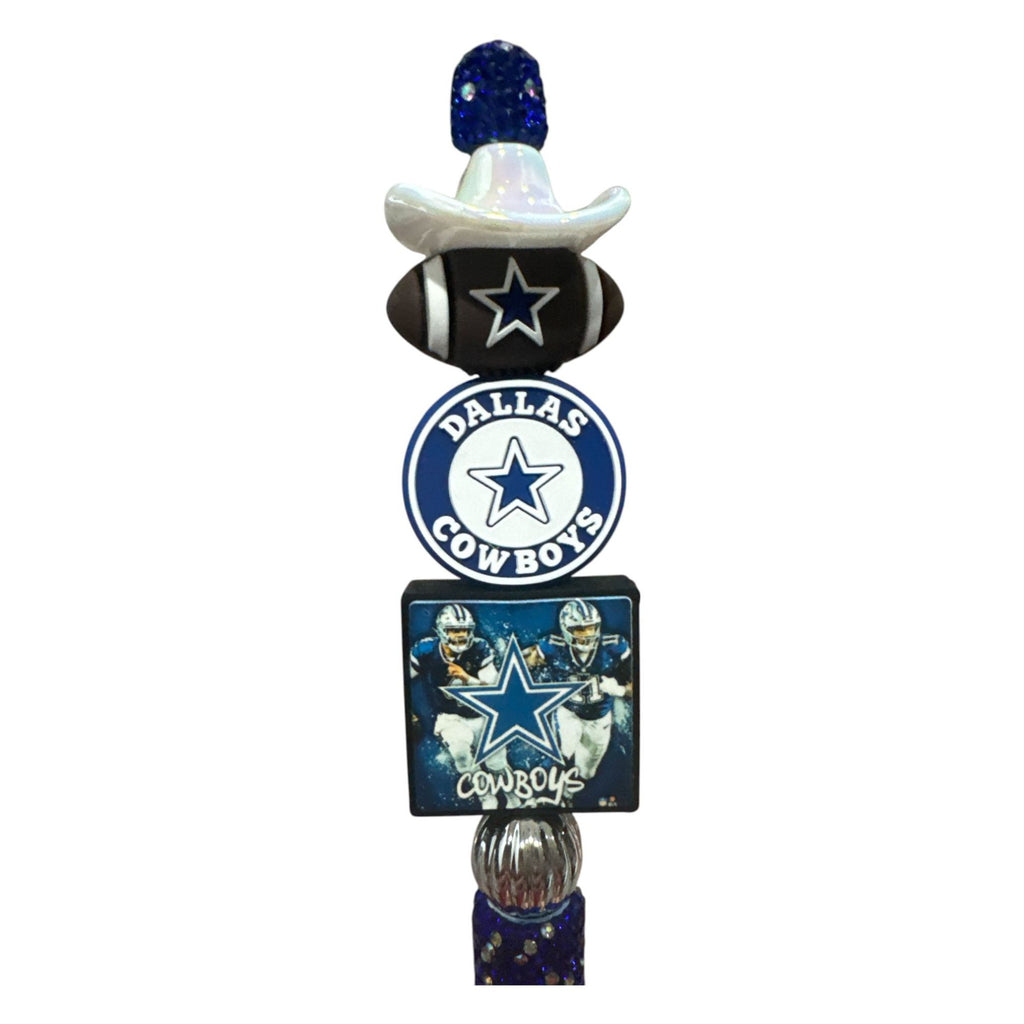 Dallas Cowboys Glitter Pen With Football & Logo Accents For Fans & Collectors