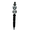 Las Vegas Raiders Black Beaded Decorative Pen With Team Logos & Sparkling Accents