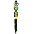 Green Bay Packers Beaded Pen With Glitter Handle & Official Logos For Writing & Collecting