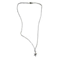 Star Pendant Necklace With Silver-Tone Chain & Cubic Zirconia Accent 18 Inches Long