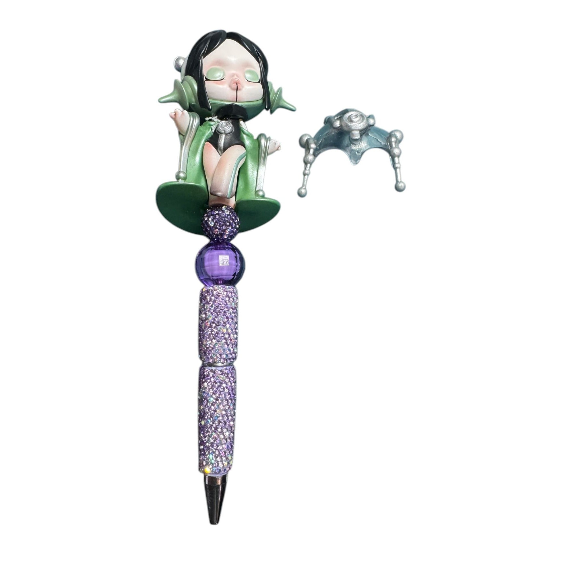 Pop Mart Skull Panda the Sound Series Serenity Themed Decorative Ballpoint Pen