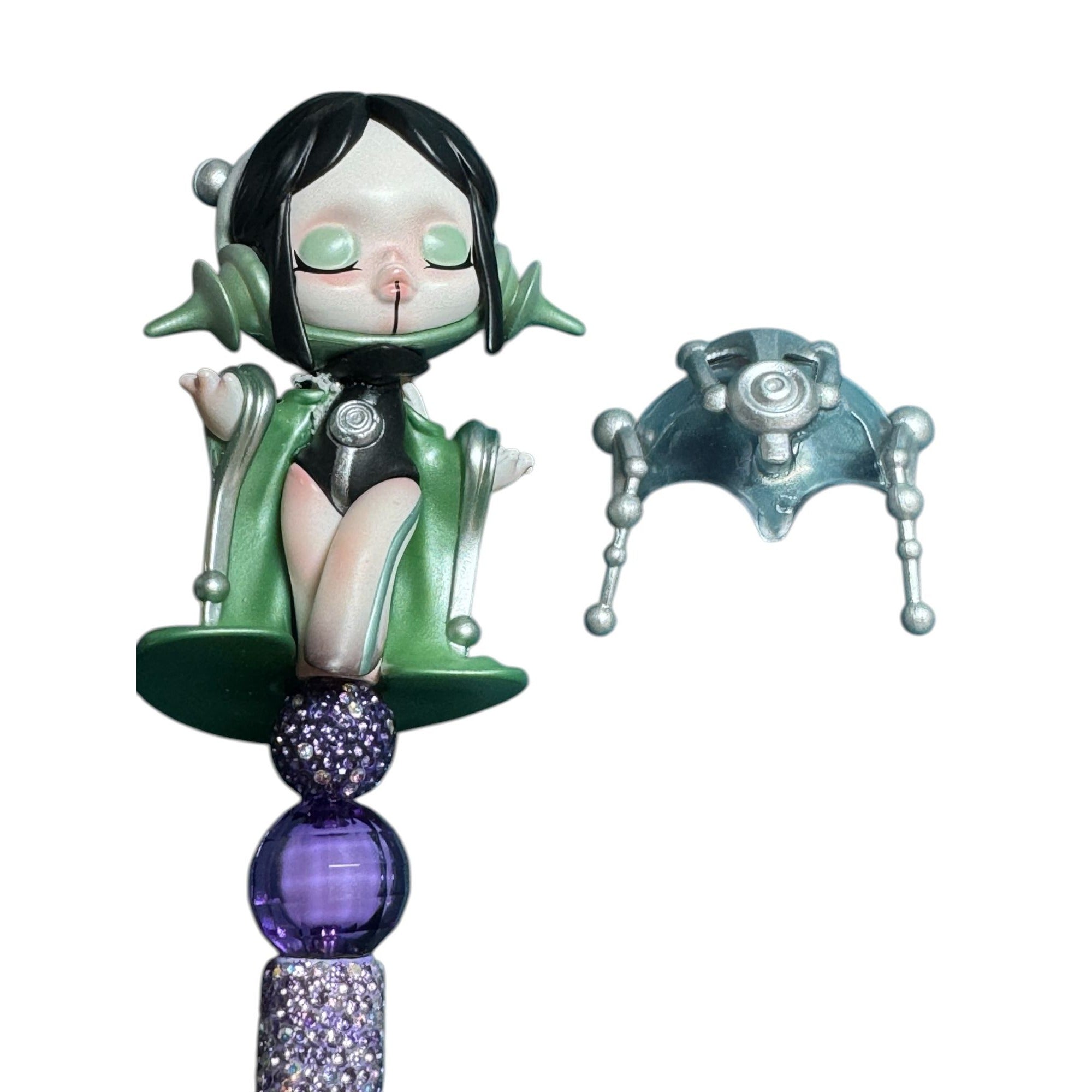 Pop Mart Skull Panda the Sound Series Serenity Themed Decorative Ballpoint Pen