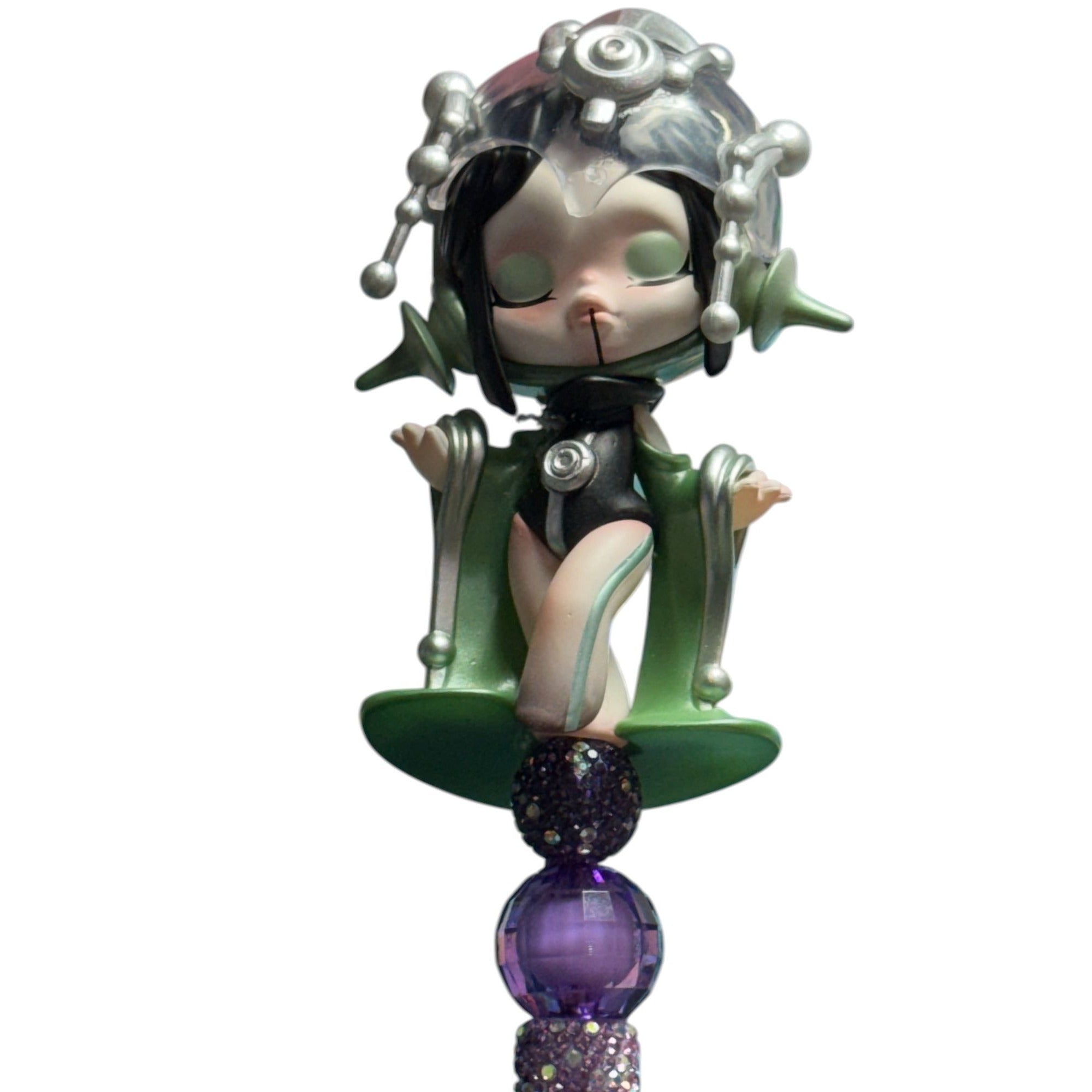 Pop Mart Skull Panda the Sound Series Serenity Themed Decorative Ballpoint Pen