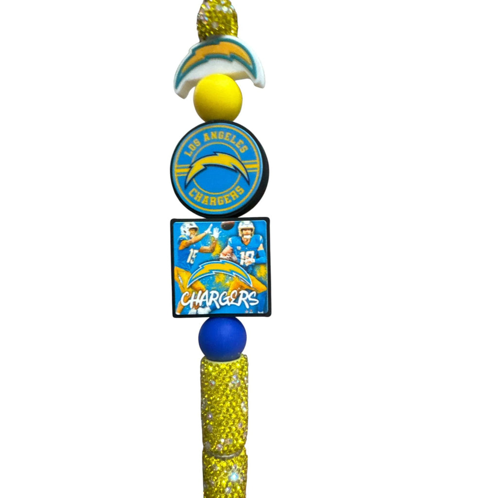 Los Angeles Chargers Beaded Glitter Pen With Team Logo & Player Graphics