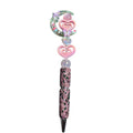 Crystal Moon & Heart Decorative Ballpoint Pen With Rhinestone Handle And Pastel Accents