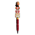 Kansas City Chiefs & San Francisco 49ers Themed Glitter Pens With Team Logos & Figurines