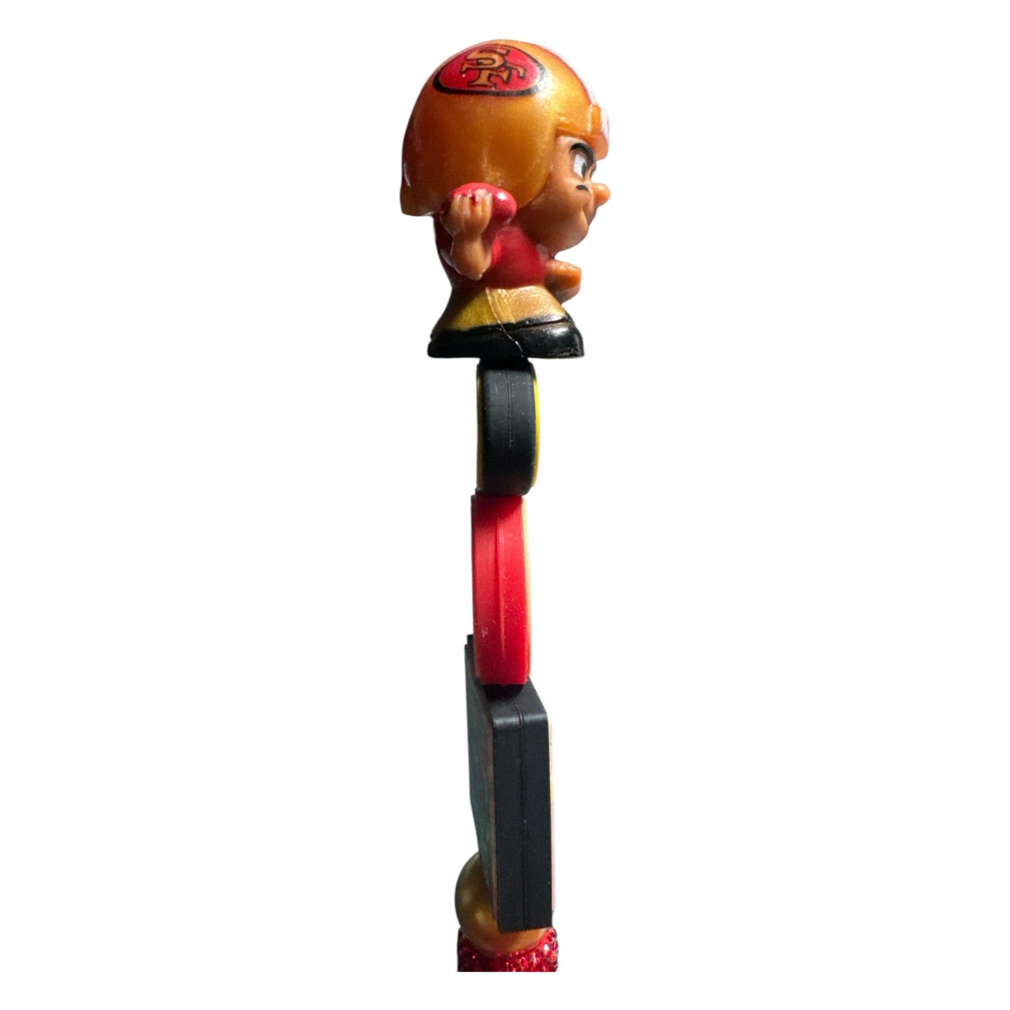 Kansas City Chiefs & San Francisco 49ers Themed Glitter Pens With Team Logos & Figurines