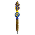 Los Angeles Rams Glitter Beaded Pen With Team Logo Accents - Great For Fans & Collectors