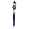 Los Angeles Dodgers-Themed Ballpoint Pen With Decorative Baseball Cap Jersey & Logo Topper Blue Bejeweled Grip